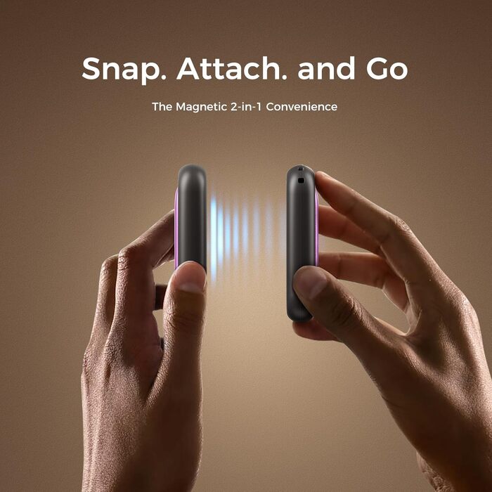 Електричні грілки для рук OCOOPA UT4 5000mAh - 2 шт. Ультракомпактні, водонепроникні, швидкий нагрів, для зими, USB