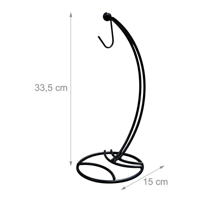 Підставка для бананів Relaxdays, чорна, металева