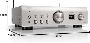 Підсилювач Denon PMA-900HNE, 2x85 Вт, фонопідсилювач, Hi-Res, AirPlay 2, Bluetooth, Срібло