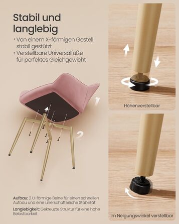 Крісло SONGMICS для обідньої кімнати/кухні, з м'яким сидінням та підлокітниками, з металевими ніжками, сіре-чорне, до 120 кг, сіт (1 шт.)