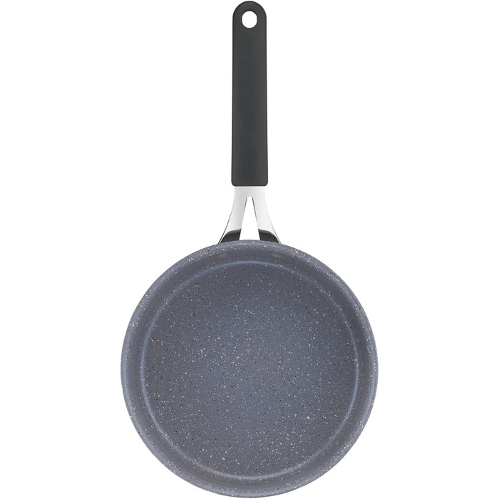 Каструля Lagostina Tempra Mineral, Ø 16 см, з нержавіючої сталі та алюмінію, з мінеральним покриттям, силіконовий ручка, ефект каменю, для всіх джерел тепла