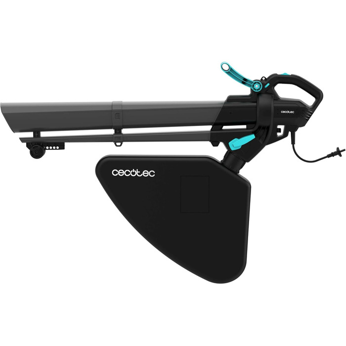 Cecotec Airforce 3300 Crush&Go: електропилосос та подрібнювач листя, 3300 Вт, 270 км/год, XL-насадка, 6 швидкостей, мішок 40 л