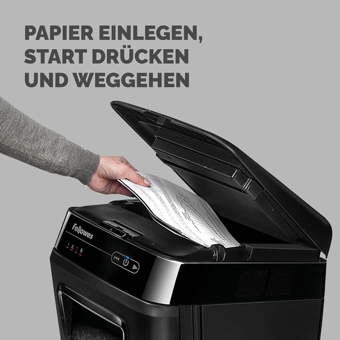 Fellowes Autofeed Aktenvernichter AutoMax 90M: Шредер для документів, автоматичний, офісний, Fellowes