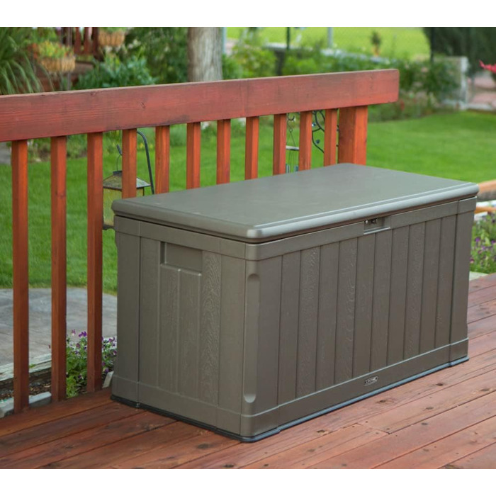 Садовий ящик Lifetime 60089 Ultra-Resistente 127x64x67 см коричневий UV100 - пластиковий контейнер для саду