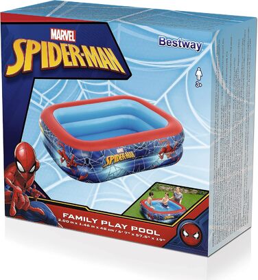 Дитячий надувний басейн Bestway Spider-Man 200x146x48 см