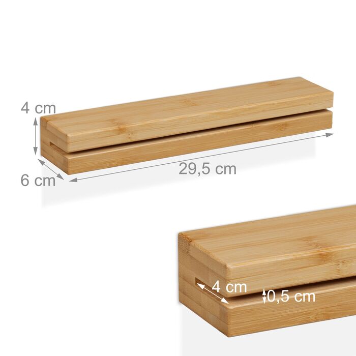 Магнітна панель для ключів Relaxdays з полицею