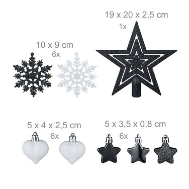 Набір новорічних кулічок Relaxdays (101 шт.)