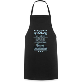 Фартух для приготування їжі Spreadshirt Горда жінка-шеф-кухар фантастичної команди Кулінарний фартух (чорний)