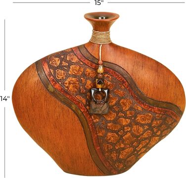 Ваза декоративна Deco 79 Deko-Vase, 40.6 x 35.6 см