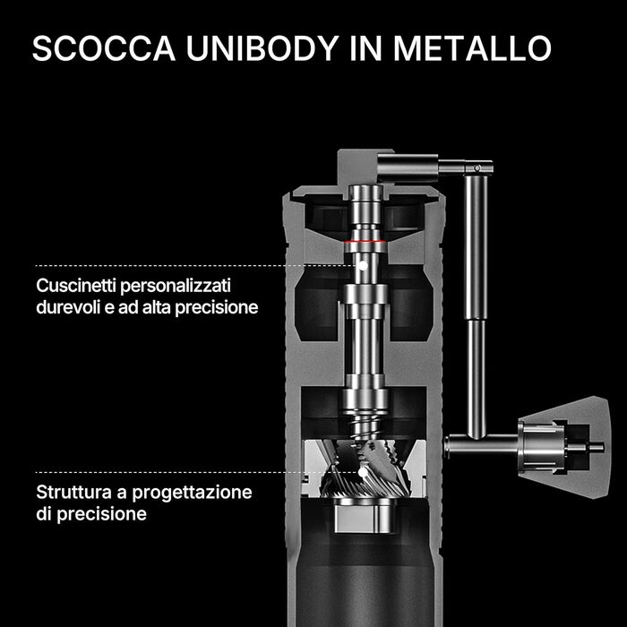 Ручна кавомолка TIMEMORE S3 ESP, з регулюванням помелу, з металевим корпусом, для еспресо, моки, френч-пресу, пуроверу, золото-горіховий колір