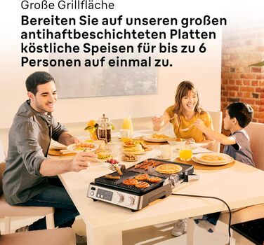 Електричний гриль Braun MultiGrill 7 CG7020: 3-в-1 (контактний гриль, BBQ, духовка), 2000W, велика площа для приготування (12 бургерів), для дому, легко миється