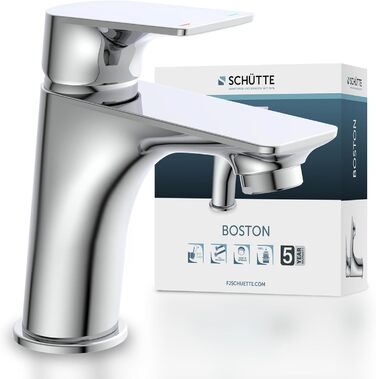 Змішувач для ванної кімнати Schütte Boston, хром, одноlever, з набором для зливу, для умивальника | Schütte