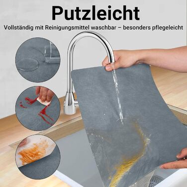 Набори підставки під гаряче та серветки для столу, миючі, з термостійкого матеріалу, імітація шкіри, двосторонні, для обіднього столу, декор, для вулиці, 43x30 см, світло-зелений+бежевий (набір 4 шт.)