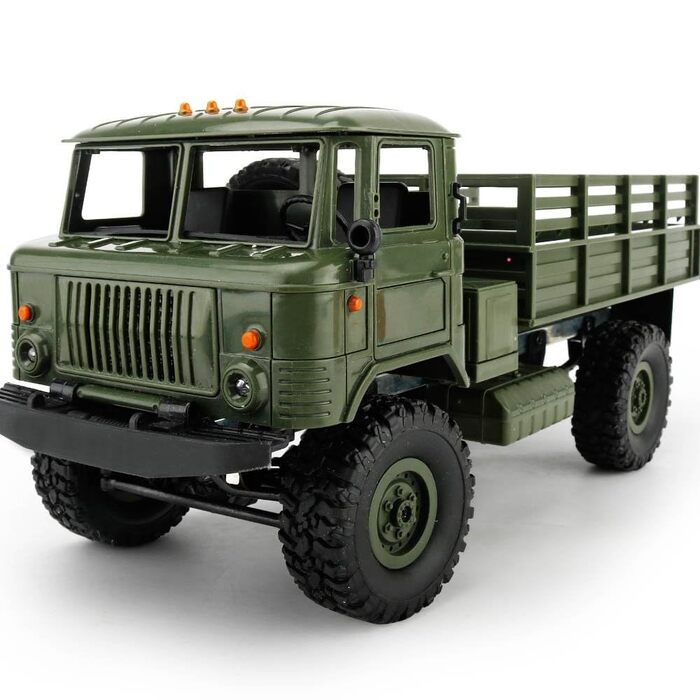 Радіокерований військовий всюдохід-вантажівка s-idee® Militär Truck 1:16 4WD 2.4 GHz