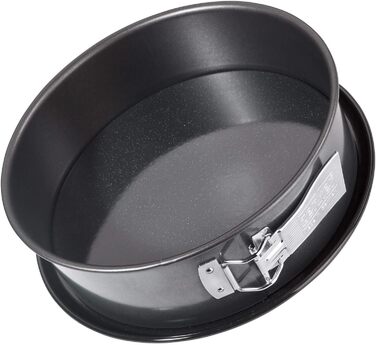 Форма для випічки Zenker Springform Deluxe з кришкою, діаметр Ø, з емальованим дном, для сочних тортиків на винос (колір: чорний металік), 1 шт.
