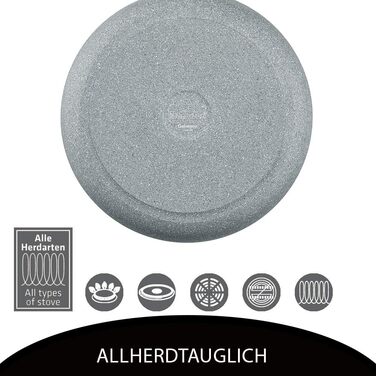 Каструля Berndes Topf 20 см з нержавіючої сталі з антипригарним покриттям, з кришкою з термостійкого скла, для всіх типів плит, індукційна, з м'якими ручками (Спеціальне видання)