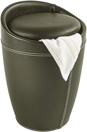 Пуф WENKO Candy з місцем для зберігання, коричневий, ABS-пластик, 20 л, Ø 36 x 50,5 см