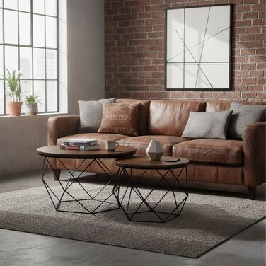 Набір журнальних столиків Relaxdays, індустріальний дизайн