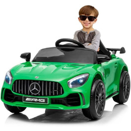 Дитячий електромобіль ATAA Mercedes GTR Mini з акумулятором 12V, зелений