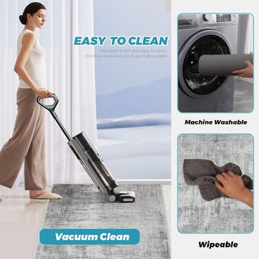 Підкладка під офісне крісло 90x120 см, сіра текстура | Захист для підлоги, килимок від ковзання | Для ламінату та плитки