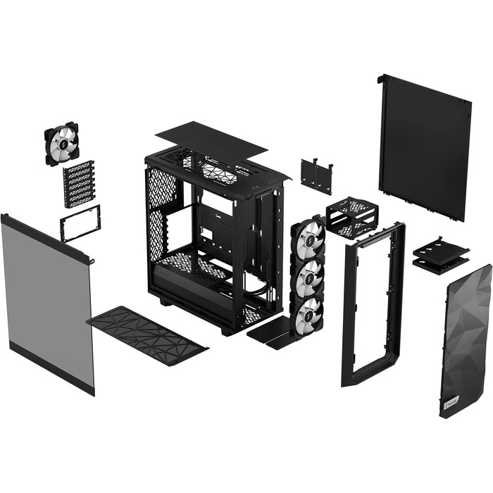 Фрактальний дизайн Meshify 2 Compact Lite RGB Black TG FD-C-MEL2C-05