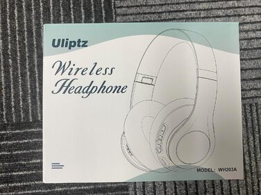 Накладні навушники Ulipz Bluetooth, 65 год, 6 режимів еквалайзера, HiFi, складні, BT 5.3, для подорожей/офісу/ПК (сріблястий)