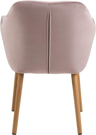 AC Design Furniture Стілець для їдальні Wendy, 57x61x83 см, Флаконно-зелений/Дуб, Велюр/Дуб