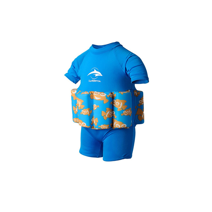 Плавальний костюм Konfidence Купальник з плавучістю риба-клоун 2-3 роки 15-18 кг нове плавальне пристосування для оптимального простору для рук
