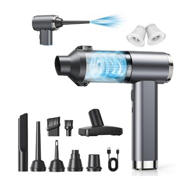 Акумуляторний ручний пилосос 4в1 Vac104, бездротовий автомобільний міні-пилосос 25000Па, безщітковий мотор 150000 об/хв, 6000mAh, для авто, дому та офісу