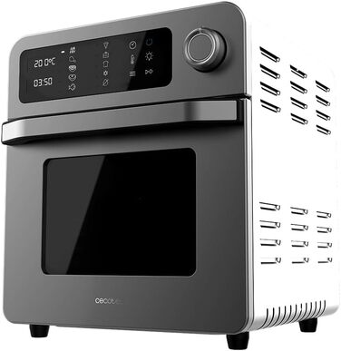 Мультиварка Cecotec Bake&Fry 1500 Touch: піч, фритюрниця, 15 л, 1700 Вт, сенсорний екран, нержавіюча сталь