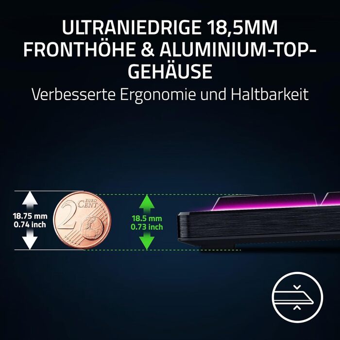 Механічна ігрова клавіатура Razer BlackWidow V4 TKL з Green Switch (QWERTZ DE, RGB Chroma, 6 макро-клавіші)