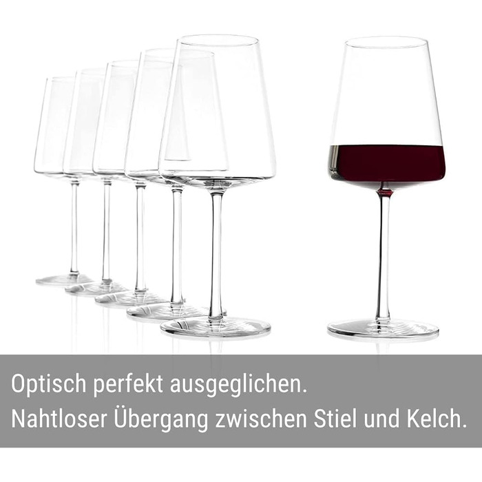 Набір високоякісних келихів для червоного вина Stlzle 520 мл, 6 шт.