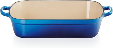 Сковорода Le Creuset Signature чавунна прямокутна, 4.9 л, 33 см, Azure (підходить для всіх плит, включаючи індукційну)