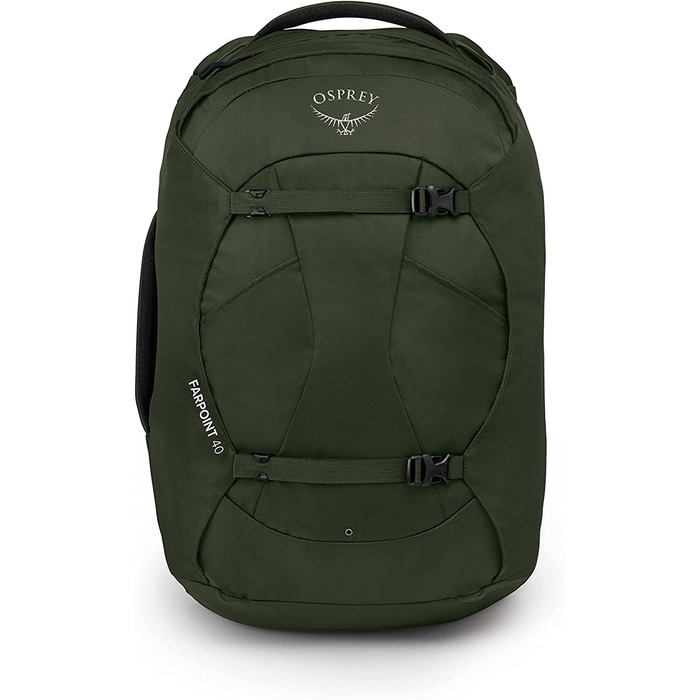 Чоловічий рюкзак Osprey Farpoint 40 (Gopher Green, Один розмір підходить всім, комплект з надлегкою упаковкою)