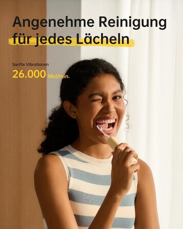 Електрична зубна щітка Laifen Wave Spezial з осциляцією та вібрацією, звукова, для дорослих, з додатком, 2 насадки (зелена), 1 шт. (упаковка) (жовта, 1 шт. (упаковка))