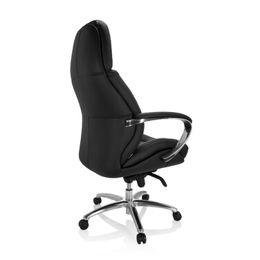 Крісло офісне / Крісло керівника BRENTON XXL зі штучної шкіри чорного кольору hjh OFFICE