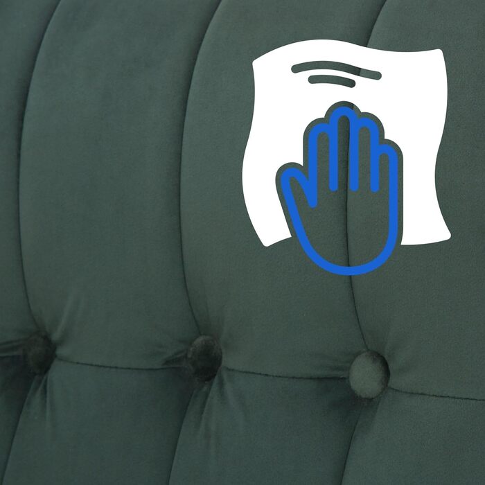 Крісло-гойдалка Saltillo з велюровим покриттям | Lounge, крісло-гойдалка з дерев'яним каркасом | Розслаблююче крісло та крісло для читання | Для вітальні та спальні, колір: (Натуральний/Зелений)