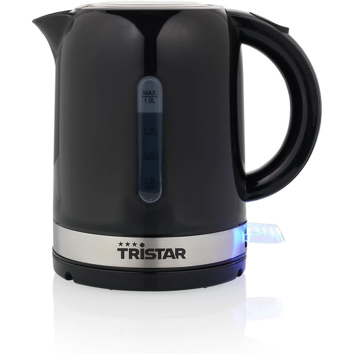 Чайник Tristar WK-1342 бездротовий, світловий індикатор чорний