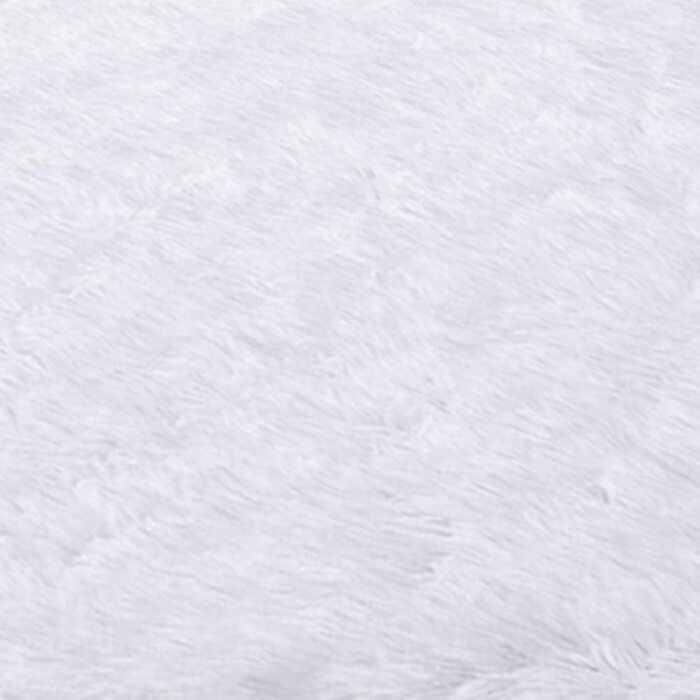 Розкішний волохатий м'який килим Aujelly, квадратний домашній пухнастий нековзний килим, сучасний домашній декор для вітальні, спальні, дитячої, вітальні, сірий (60x90 см, білий перли)