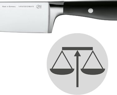 Набір ножів WMF Grand Class 6-частинний з бруском, нержавіюча сталь, Made in Germany