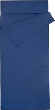 Спальний мішок з мікрофібри, 90x220 см, темно-синій, 059 Синій 90 x 220 см