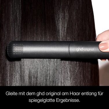 Випрямляч для волосся ghd Original - для гладкого, м'якого та блискучого волосся, без пошкодження від високих температур, підходить для всіх типів волосся, чорний, нова упаковка