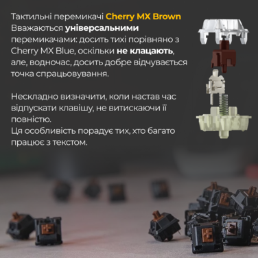 Механічна клавіатура Ducky One 3 SF Cherry MX Brown RGB Black UA