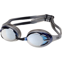 Модні окуляри для плавання з дзеркальним відображенням унісекс () L срібло