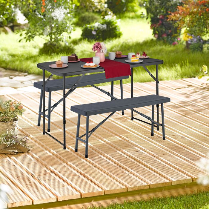 Набір з двох дерев'яних табуреток Relaxdays