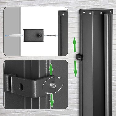 Бічний тент Nosara Anthracite 180х300см розсувний