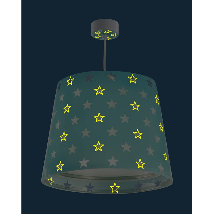 Підвісний світильник Dalber з сірим візерунком у вигляді зірки, 33 х 33 х 25 см (зелений)