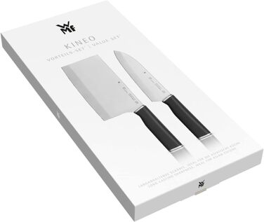 Набір ножів WMF Kineo з блоком, 6 предметів, Made in Germany, бамбуковий блок, Performance Cut, сталь Kineo, ножиці, набір ножів Asia 2 шт.