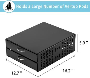 Тримач для капсул Vertuo, аксесуари для кави, органайзер для капсул Nespresso, велика місткість, підходить для всіх розмірів, кавостанція для кави-бару