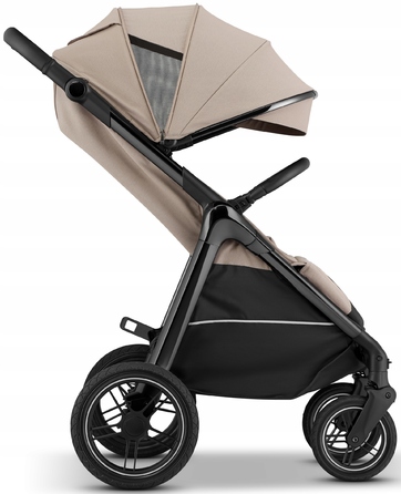 Дитячий прогулянковий візок Sirocco Maxelle: великі колеса 28 см, великий капюшон, амортизація